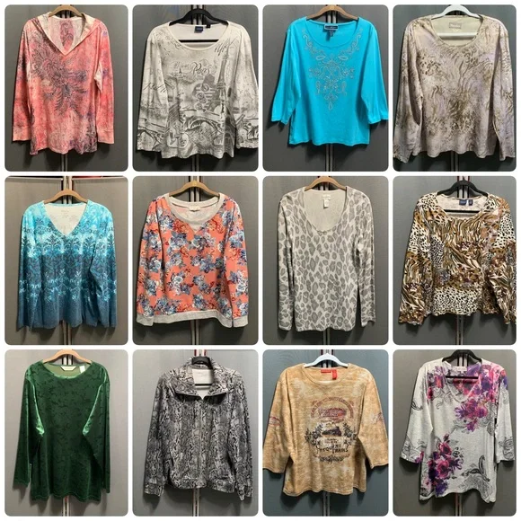 5LB reseller Lot of Y2K, 2000, Vintage and modern women tops! - Picture 1 of 7